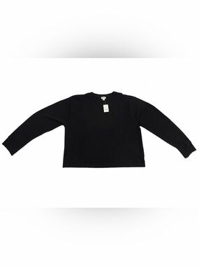 J.Crew Factory Long Sleeve Black Crewneck Shirt– XL – NWT